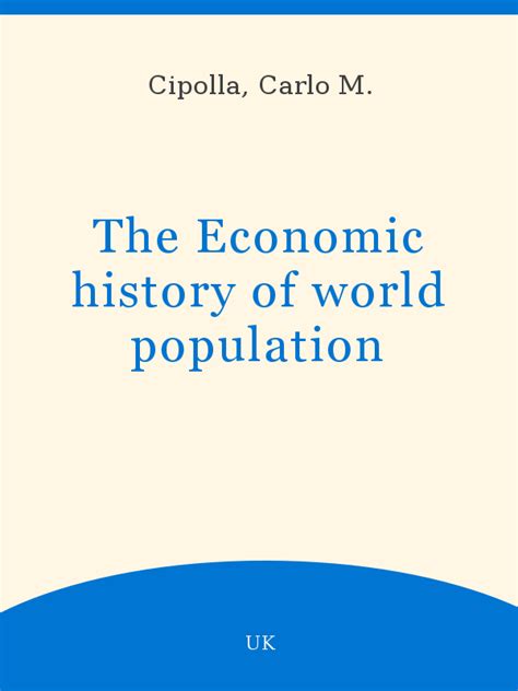 the economic history of world population Kindle Editon