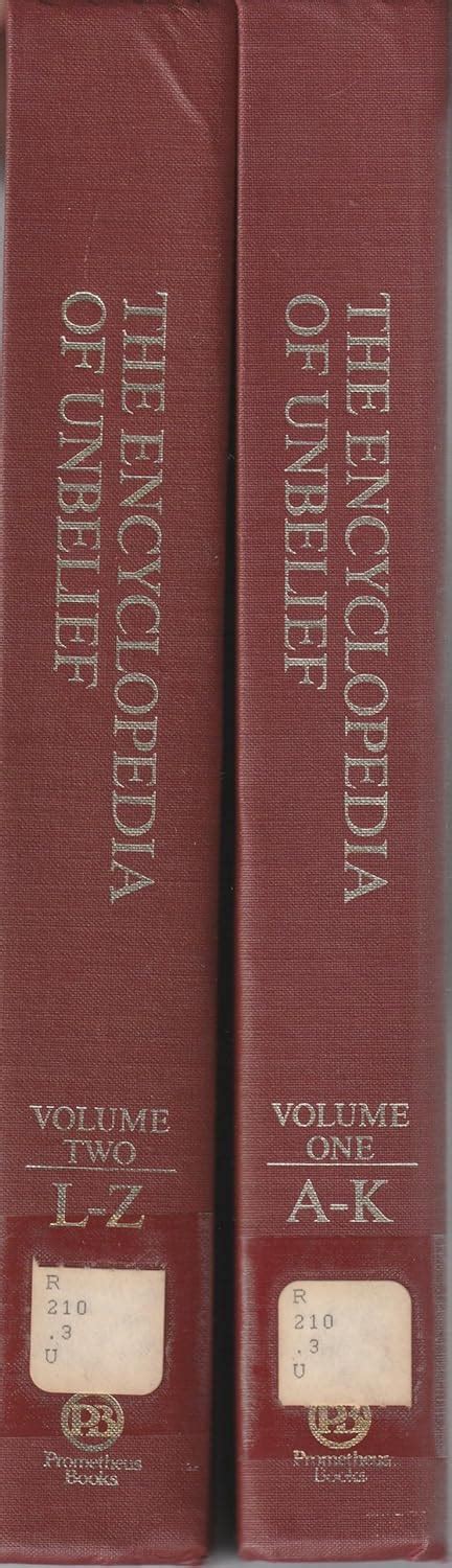 the encyclopedia of unbelief volumes i and ii Doc