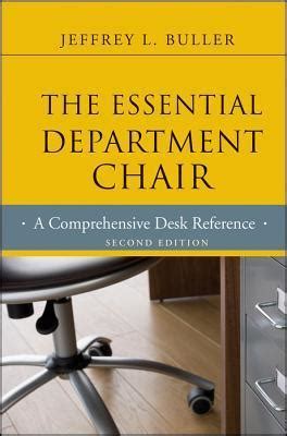 the essential department chair a comprehensive desk reference Doc