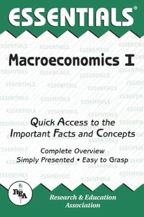 the essentials of macroeconomics vol 1 essentials study guides Epub