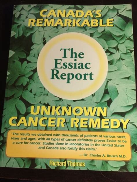 the essiac report canadas remarkable unknown cancer remedy Kindle Editon