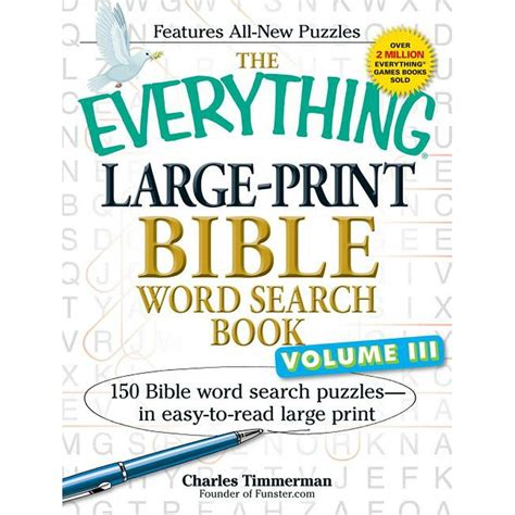 the everything large print bible word search book volume iii 150 bible word search puzzles in easy to read Doc