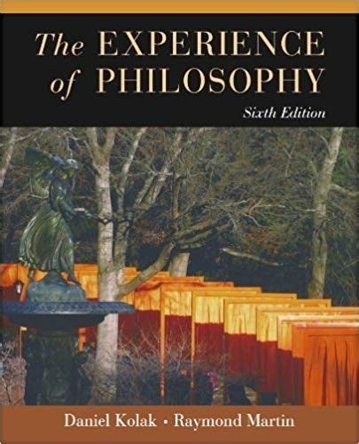 the experience of philosophy paperback Doc