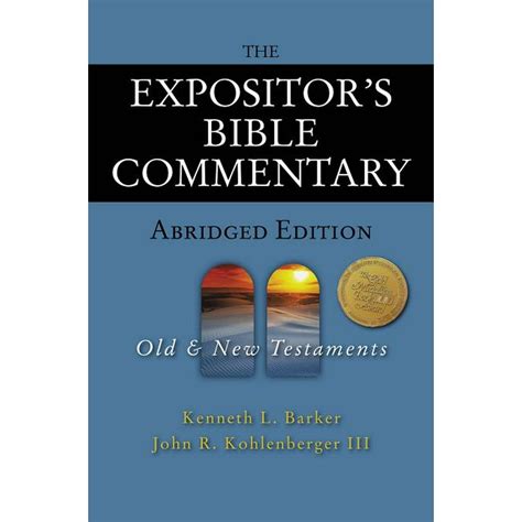 the expositors bible commentary abridged edition two volume set Doc