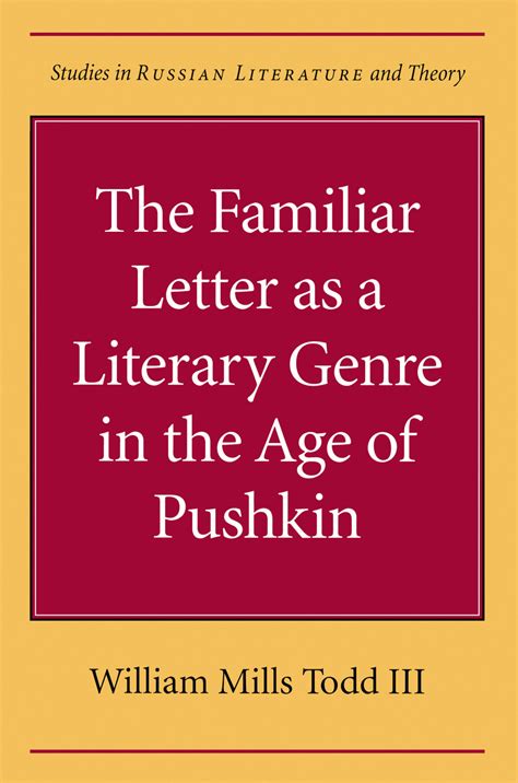 the familiar letter as a literary genre in the age of pushkin the familiar letter as a literary genre in the age of pushkin Epub