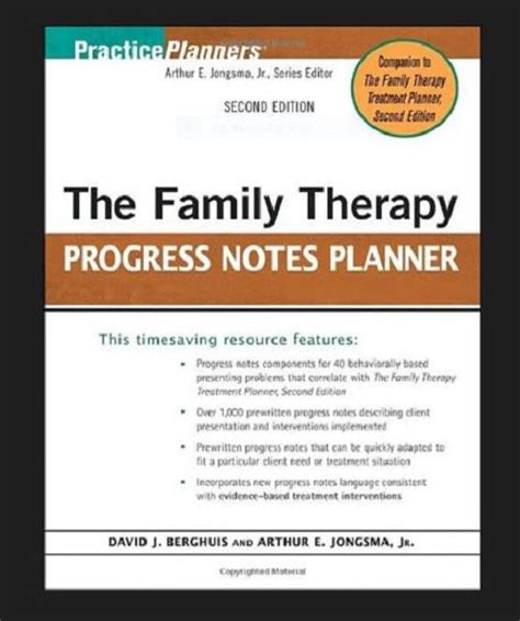 the family therapy progress notes planner practice planners pdf Epub