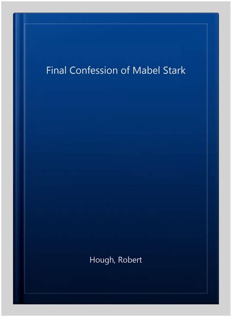 the final confession of mabel stark PDF