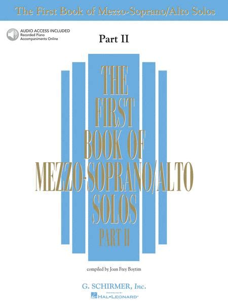 the first book of mezzo soprano or alto solos part ii PDF