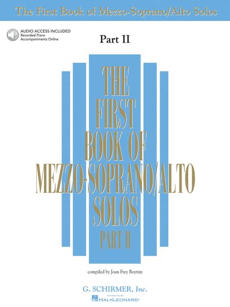 the first book of mezzo soprano or alto solos part ii PDF