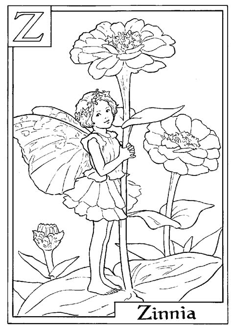 the flower fairies alphabet coloring book PDF