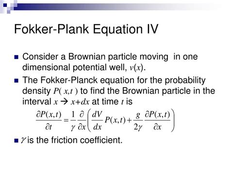 the fokker planck equation the fokker planck equation Doc