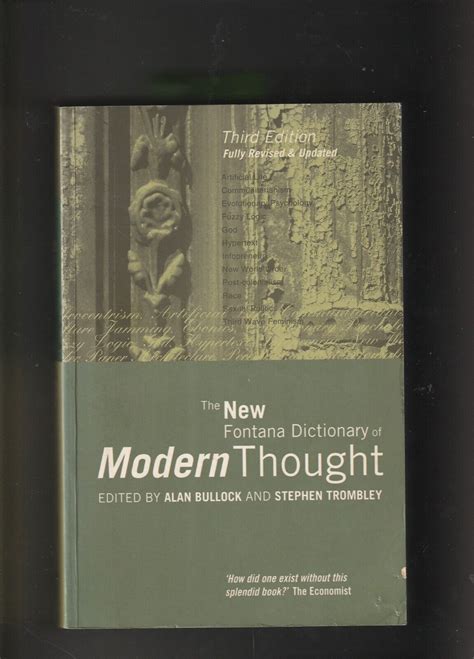 the fontana dictionary of modern thought Kindle Editon
