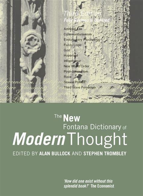 the fontana dictionary of modern thought Kindle Editon