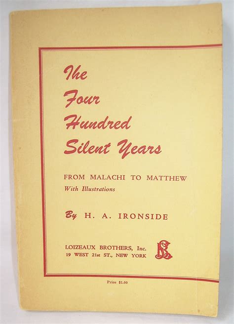 the four hundred silent years from malachi to matthew Reader