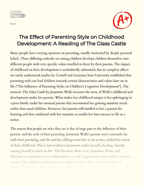 the glass castle parenting essay Epub