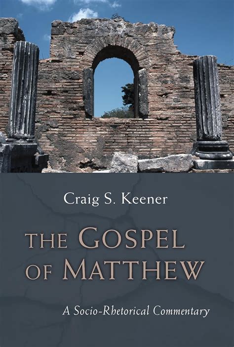 the gospel of matthew a socio rhetorical commentary Epub