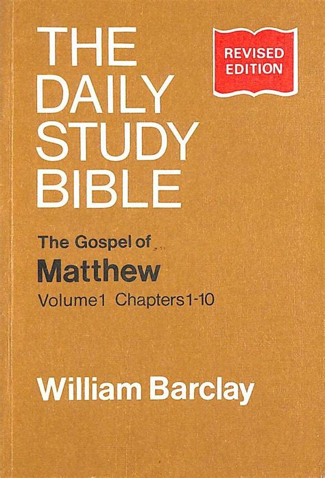 the gospel of matthew volume i the new daily study bible Epub