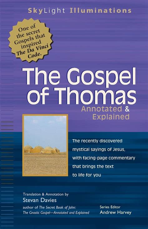 the gospel of thomas annotated and explained skylight illuminations PDF