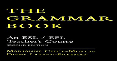 the grammar book an esl or efl teachers course second edition Doc