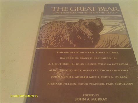 the great bear contemporary writings on the grizzly Doc