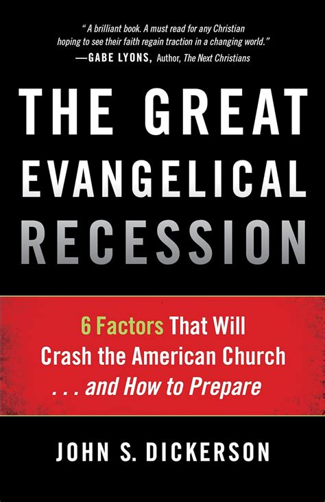 the great evangelical recession 6 factors that will crash the american church and how to prepare Kindle Editon