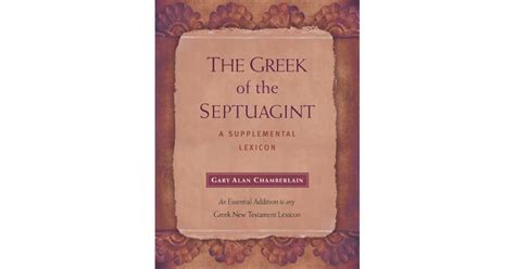 the greek of the septuagint a supplemental lexicon Epub