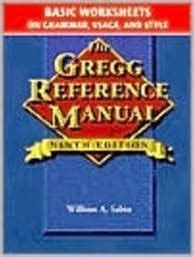 the gregg reference manual 9th edition Kindle Editon