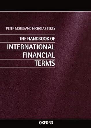 the handbook of international financial terms Epub