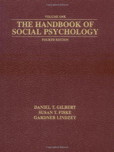 the handbook of social psychology fourth edition 2 volume set Epub