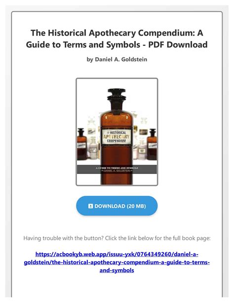 the historical apothecary compendium a guide to terms and symbols Kindle Editon