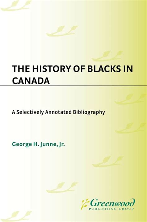 the history of blacks in canada a selectively annotated bibliography Ebook PDF