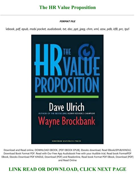 the hr value proposition pdf download Doc