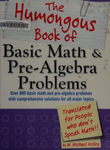 the humongous book of basic math and pre algebra problems PDF