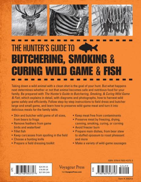 the hunters guide to butchering smoking and curing wild game and fish Doc