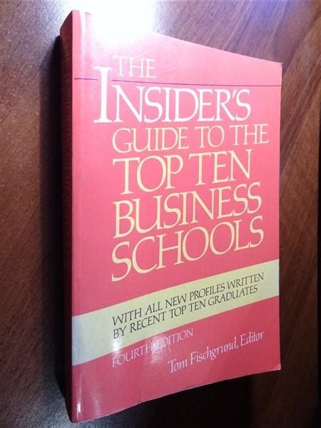 the insiders guide to the top ten business schools Doc