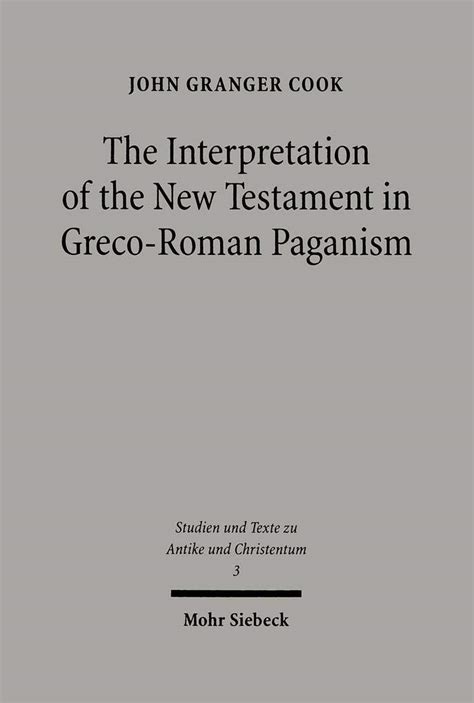 the interpretation of the new testament in greco roman paganism PDF