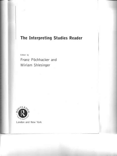 the interpreting studies reader Ebook Reader