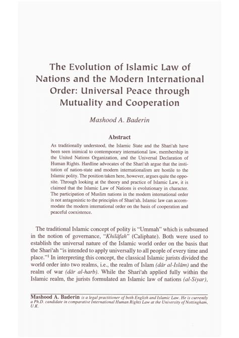 the islamic law of nations the islamic law of nations Doc