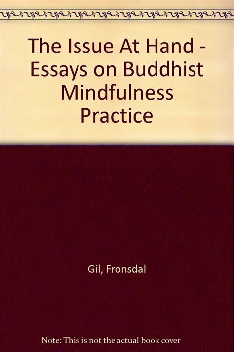 the issue at hand essays on buddhist mindfulness practice Doc