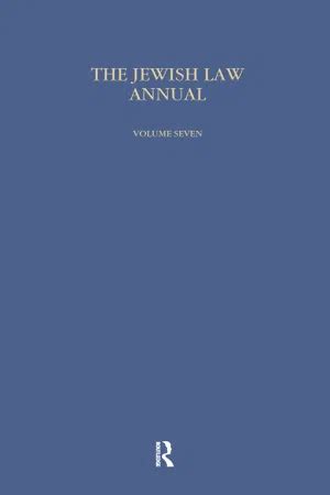 the jewish law annual the jewish law annual Doc