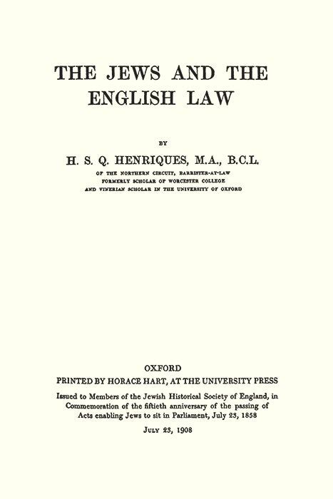 the jews and the english law the jews and the english law PDF