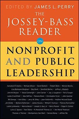the jossey bass reader on nonprofit and public leadership PDF