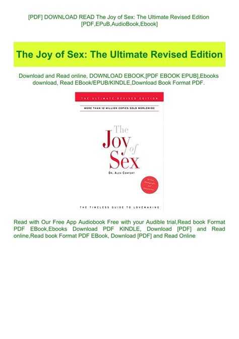 the joy of sex the ultimate revised edition Doc