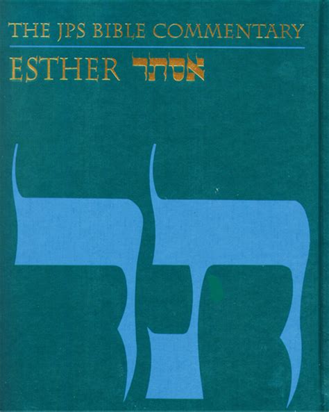 the jps bible commentary esther Reader