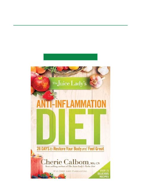 the juice ladys anti inflammation diet 28 days to restore your body and feel great Epub