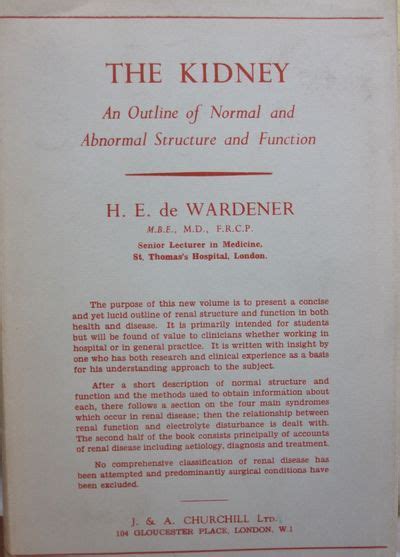 the kidney an outline of normal and abnormal function PDF