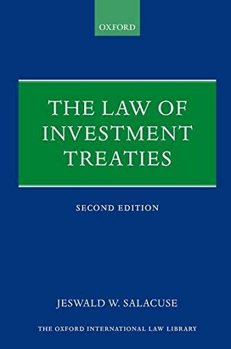 the law of investment treaties oxford international law library PDF