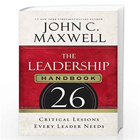 the leadership handbook 26 critical lessons every leader needs PDF