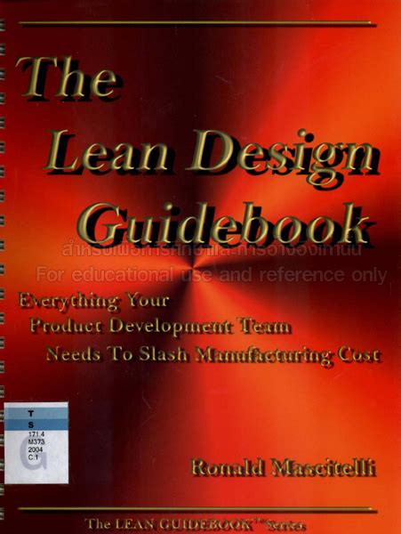 the lean design guidebook the lean design guidebook Epub