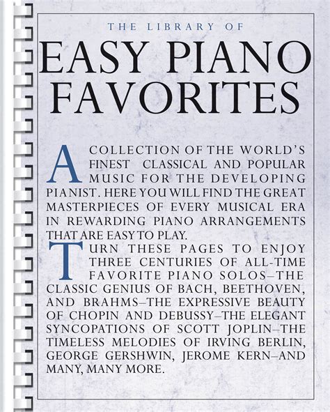 the library of easy piano favorites library of series Doc